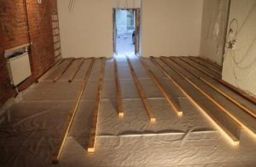 Пол на лагах в квартире. Варианты крепежей лаг