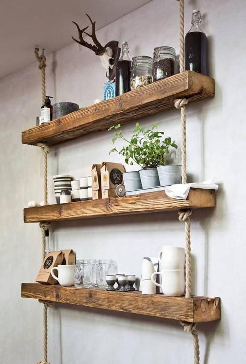 Оригинальные идеи декоративных полок на стену. Оригинальные настенные полки — 50 фото идей