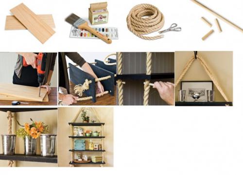 Оригинальные полки на стену своими руками. Полочки своими руками: мастер-класс и советы по подбору материалов (100 фото)