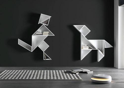 Оригинальные идеи декоративных полок на стену. Оригинальные настенные полки — 50 фото идей