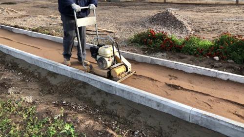 Подготовка основания под тротуарную плитку. Основание под тротуарную плитку