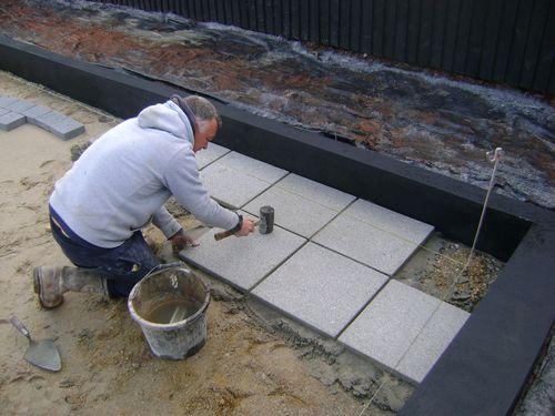 Подготовка основания под тротуарную плитку. Основание под тротуарную плитку