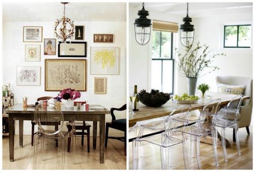 Как использовать прозрачные стулья для создания эффекта просторности в интерьере. Пластиковый прозрачный стул — дух минимализма