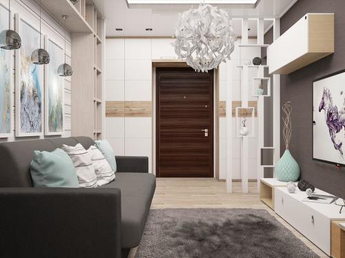 Как создать зонирование гостиной от коридора: практические советы 05