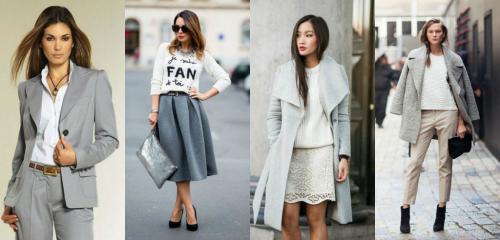 Какой цвет сочетается С серым в одежде. С какими цветами сочетается серый цвет в одежде