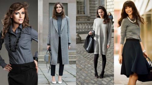 Какой цвет сочетается С серым в одежде. С какими цветами сочетается серый цвет в одежде