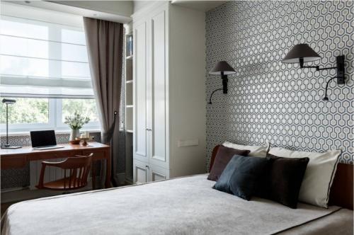 Серые обои в интерьере спальни. Серые обои в спальне: красивые решения сочетания серого цвета в оформлении стен спальной комнаты (фото новинки 2021 года)