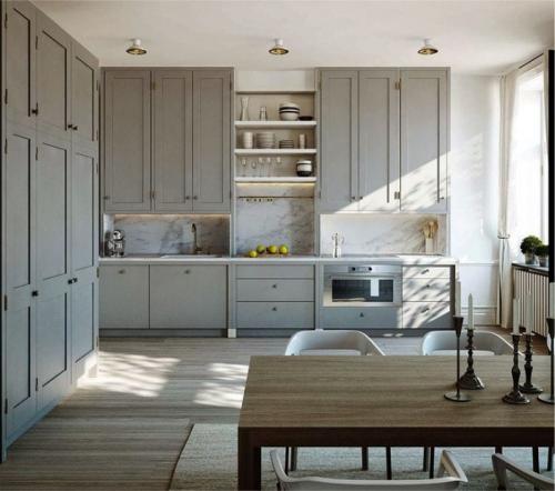 Серая кухня в интерьере. Все об использовании серого цвета в интерьере кухни