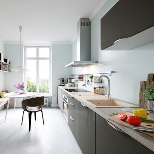 Серая мебель кухня. Серая кухня —, какими цветами ее дополнить?