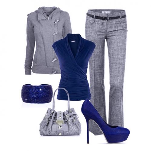 Сочетание цветов С серым в одежде. С какими цветами сочетается серый цвет в одежде