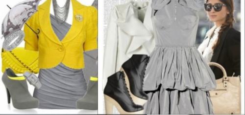 Сочетание серого цвета в одежде 2022. Кому подходит