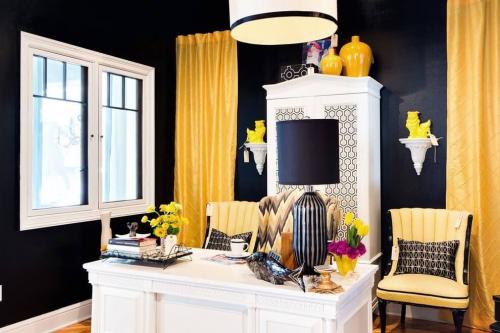 Сочетание желтого цвета в интерьере. Желтый в разных комнатах