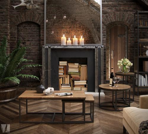 Серые стены в интерьере лофт. Стены в стиле лофт: правила дизайнера