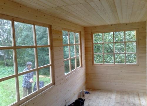 Обшить веранду внутри. Деревянная вагонка для веранды