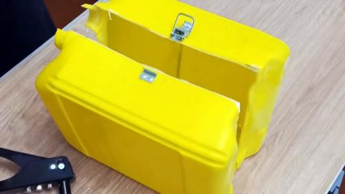 Контейнер из пластиковой канистры. Процесс изготовления кейса