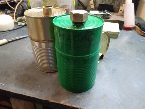 Самодельная канистра для бензина. Прикольная мини канистра из консервных банок