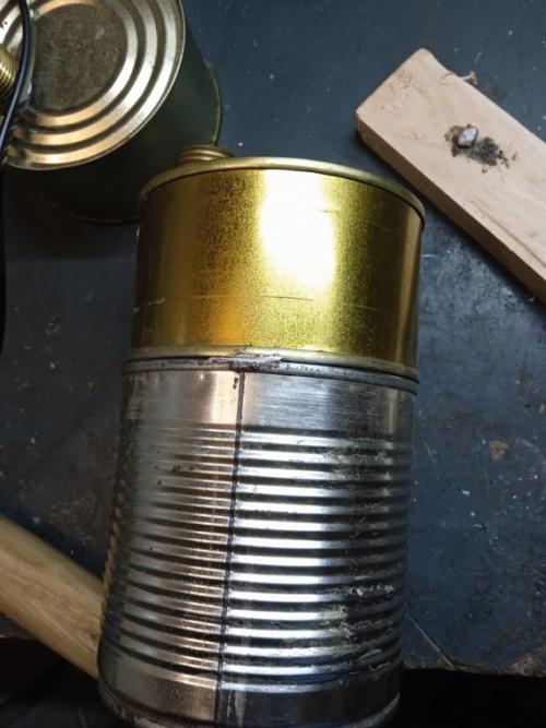 Самодельная канистра для бензина. Прикольная мини канистра из консервных банок