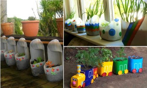Пластиковые канистры вторая жизнь. Что можно сделать из пластиковых канистр для сада