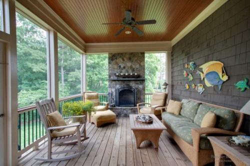 Как оформить интерьер веранды в частном доме. Как обустроить веранду: выбор стиля