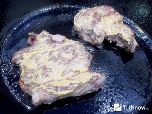 Свиные отбивные на сковороде от Шефмаркет. Приготовление: 24
