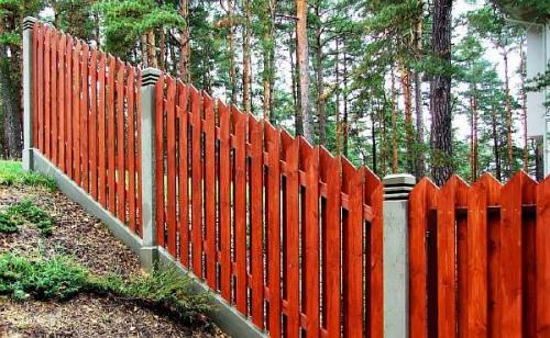 Как сделать забор наклонным. Забор на участке с уклоном: варианты