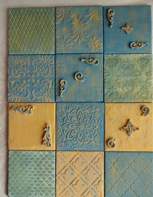 Декор кафельной плитки для ванной своими руками. Как обновить плитку в ванной не меняя ее и не снимая: пошаговая инструкция, наклейки, покраска, декор (140 фото)