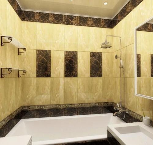 Как красиво выложить плитку в ванной. Правила оформления и дизайн плитки в маленькой ванной комнате