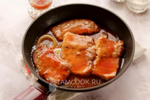 Как потушить отбивные после жарки. Пошаговый рецепт с фото