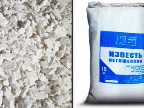 Негашеная известь и ее применение в саду и огороде. Какую известь нужно вносить в грунт 10