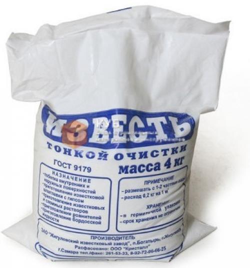 Как развести известь для побелки деревьев весной?