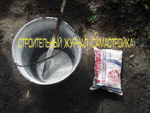 Как гасить известь для побелки стен. Гашение извести