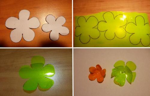 Как можно создать стебли для цветов из пластиковых бутылок. Вариант 2 – вьющиеся цветы.