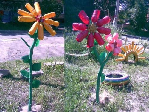 Какие бутылки можно использовать для создания оригинального садового декора. Идеи поделок для сада и огорода 2025 из пластиковых бутылок