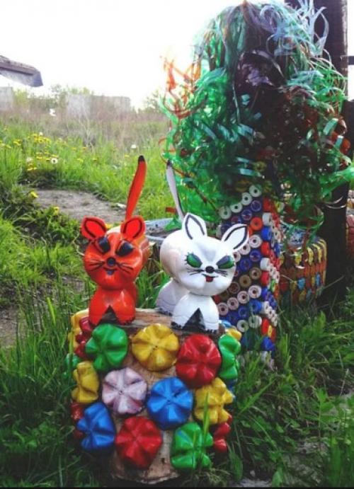Какие бутылки можно использовать для создания оригинального садового декора. Идеи поделок для сада и огорода 2025 из пластиковых бутылок