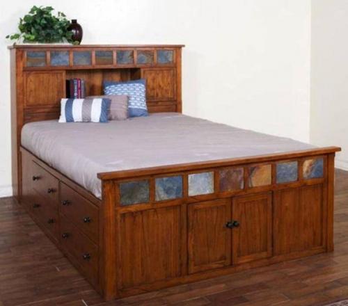 Кровать с выдвижными ящиками. Механизмы выдвижения