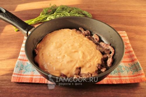 Вкусный рецепт говяжьей печени с сметаной и луком 08 Вкусный рецепт говяжьей печени с сметаной и луком 08