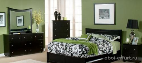 Какие материалы наиболее подходящие для обоев в спальне. Сочетание цвета обоев и мебели в спальне