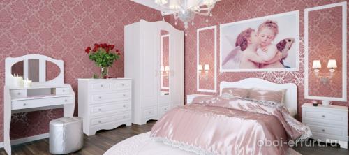 Какие материалы наиболее подходящие для обоев в спальне. Сочетание цвета обоев и мебели в спальне