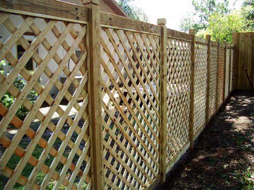 Решетчатый деревянный забор. Строительство решетчатого забора из дерева: материалы, способы монтажа