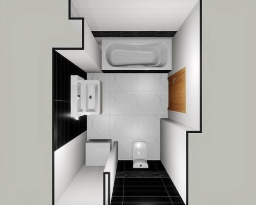 Раскладка плитки в ванной. 3D дизайн-проект ванной и туалета 02 Раскладка плитки в ванной. 3D дизайн-проект ванной и туалета 02
