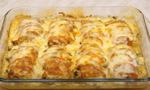 Отбивные из свиной шеи с грибами. Мясо по-французски из свинины с сыром и грибами в духовке — 5 пошаговых рецептов