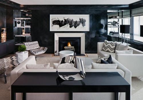 Цвет стен в гостиной с темной мебелью. Гостиная в темных тонах фото