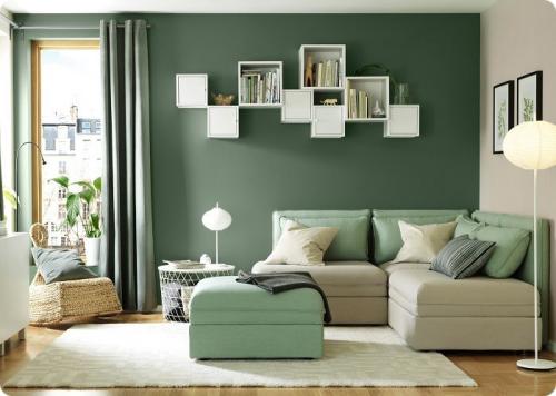Цвет стен в гостиной 2021. Практичность в 2021 году