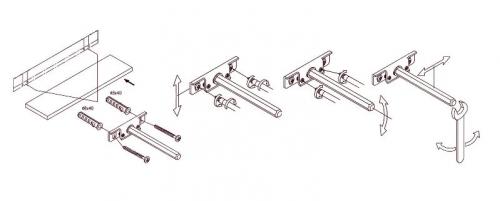 Как повесить полку в бетонную стену. Типы и виды крепления настенных полок
