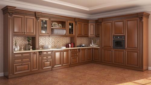 Самый дешевый материал для кухни. Кухонные фасады из натурального дерева