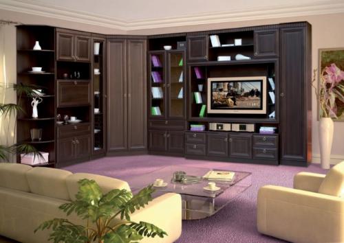 Мебельный гарнитур для гостиной. Модульные системы для гостиной: виды и преимущества