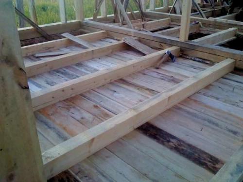 Черновой деревянный пол. Варианты и схемы устройства