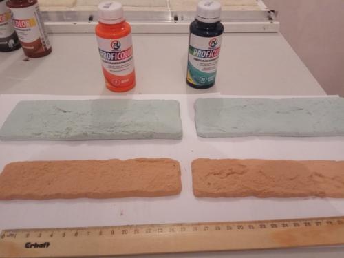 Можно ли окрашивать гипс для декоративного камня, и как это сделать. Колеровка (гипса) декоративного кирпича из гипса