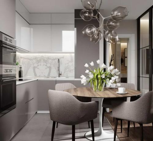 Пол на кухне 2023. Общие советы по планированию кухни 2023: дизайн 21 Пол на кухне 2023. Общие советы по планированию кухни 2023: дизайн 21