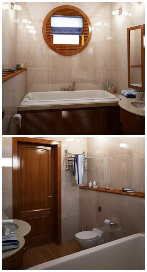 Дизайн маленькой ванной комнаты совмещенной с туалетом. Дизайн ванных комнат совмещенных с туалетом: последние тенденции